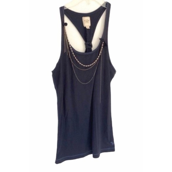 Abercrombie & Fitch Navy Racerback Tank - Picture 1 of 6